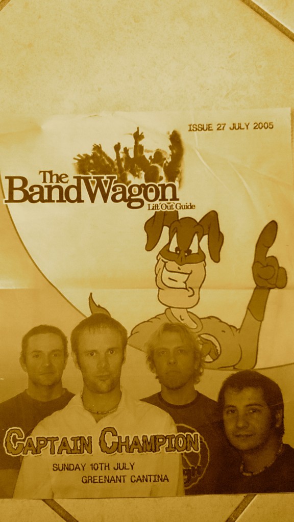 captain champion on the cover of band wagon