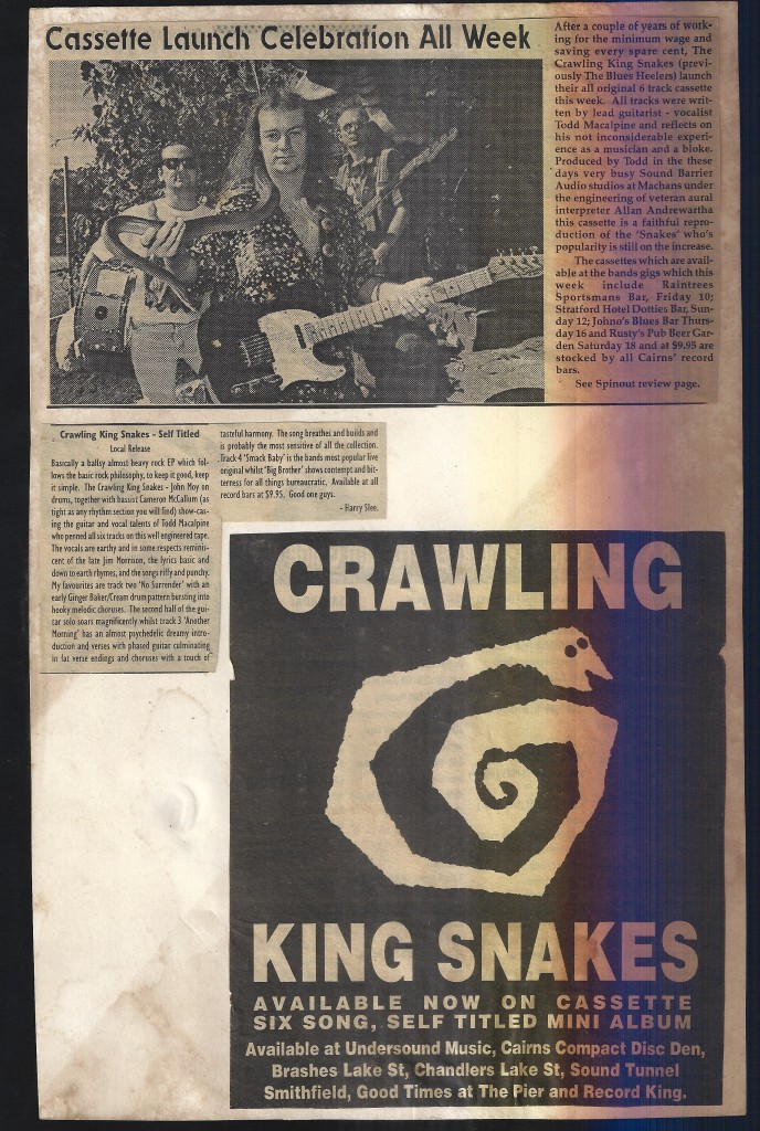 Crawling King Snakes Cassette Release