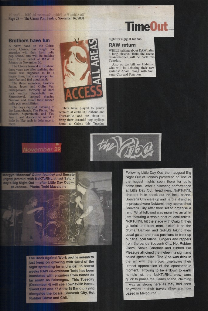 Various Clippings 2001 3