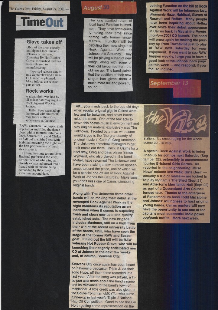 Various Clippings 2001
