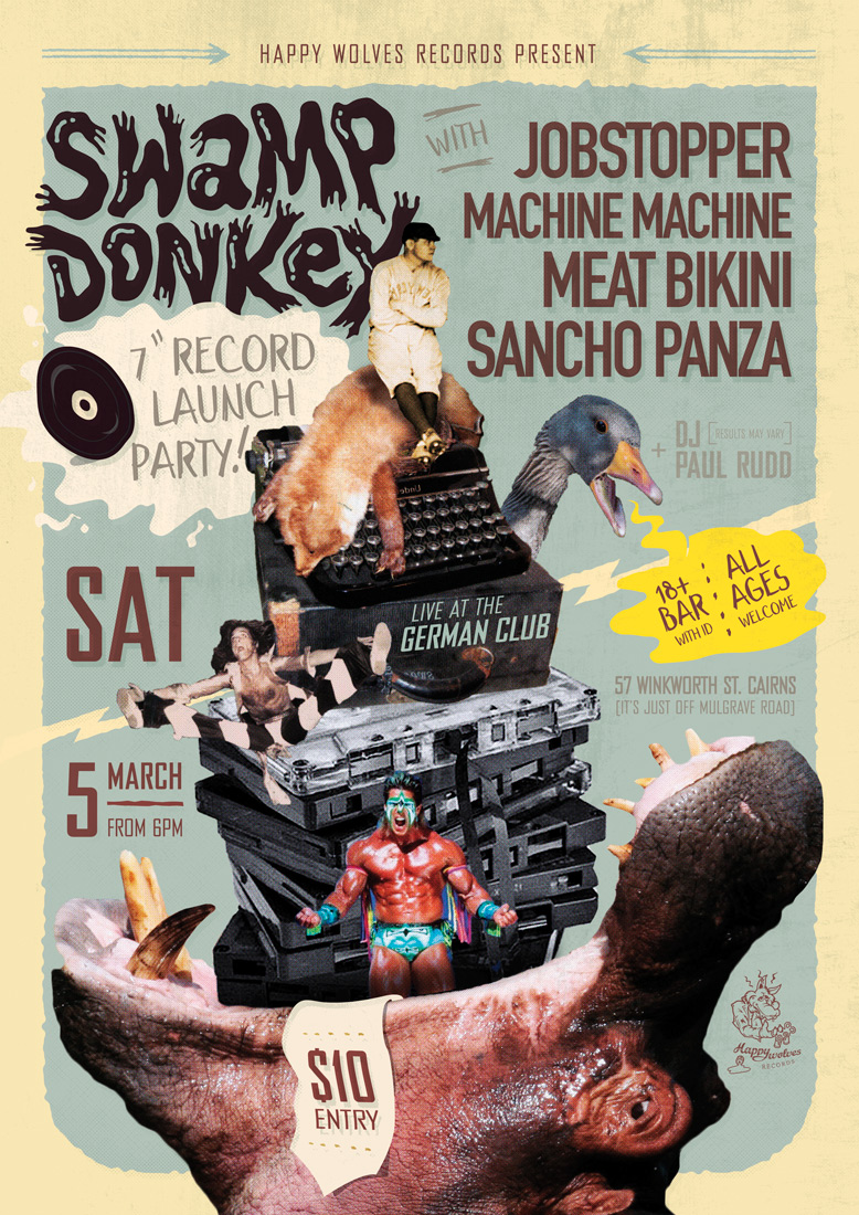 swamp donkey 7" record launch