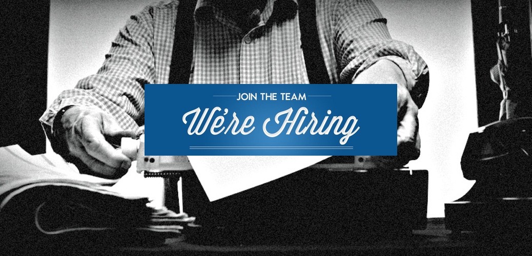 We're Hiring
